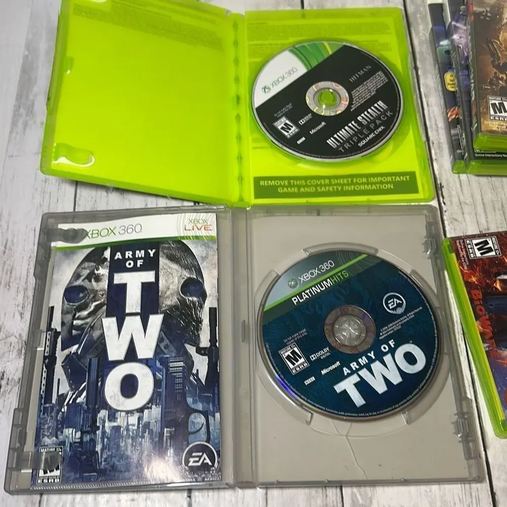 Microsoft Xbox 360 lot of 6 Games Mass Effect 3‎ NEW Gears of War 3 Deadrising 2